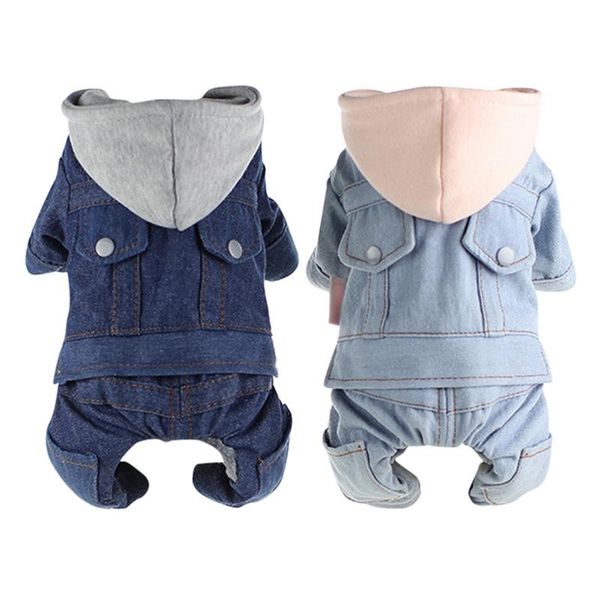 dog apparel thickend pet dogs hoodies warm winter cool denim coat four legs cotton little puppy clothes with color matching hat
dog apparel thickend pet dogs hoodies warm winter cool denim coat four legs cotton little puppy clothes with color matching hat