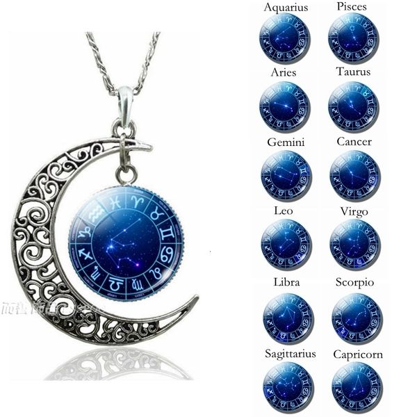 2021 new pendant necklaces fashion zodiac crescent moon handmade christmas gift for women birthday fyvz, Silver
2021 new pendant necklaces fashion zodiac crescent moon handmade christmas gift for women birthday fyvz, Silver