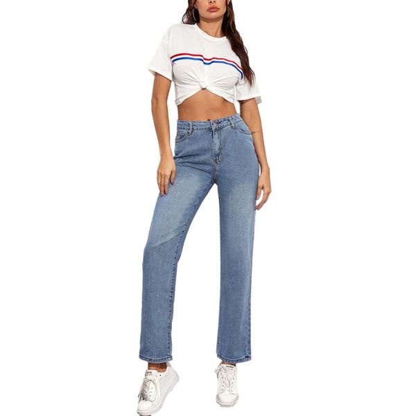 women's jeans 2021 high waist straight cotton loose wide leg korean vintage streetwear denim pants, Blue
women's jeans 2021 high waist straight cotton loose wide leg korean vintage streetwear denim pants, Blue