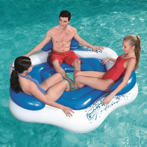 life vest & buoy multiple model 3-4 people large inflatable floating island w/ backrest sitting circle drift bed giant lounger blue yellow o
life vest & buoy multiple model 3-4 people large inflatable floating island w/ backrest sitting circle drift bed giant lounger blue yellow o