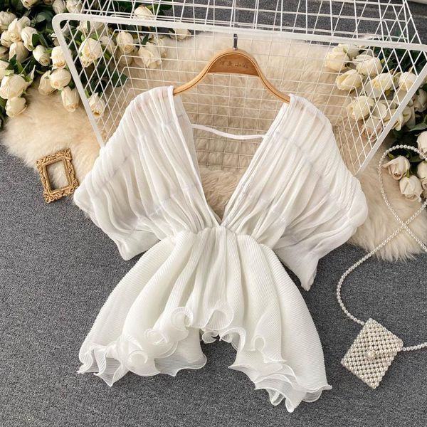 women's blouses & shirts women sweet chiffon blouse fashion summer deep v-neck elastic waist ruched irregular white gilrs shirt blusas
women's blouses & shirts women sweet chiffon blouse fashion summer deep v-neck elastic waist ruched irregular white gilrs shirt blusas