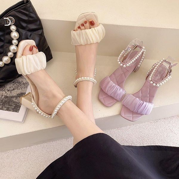 sandals all-match clear heels 2021 female shoe med girls party high pearl medium summer beige comfort basic pu back strap sq, Black
sandals all-match clear heels 2021 female shoe med girls party high pearl medium summer beige comfort basic pu back strap sq, Black