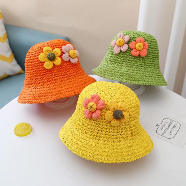 caps & hats baby girl sun hat with flower summer kids thin breathable headdress children cute beach princess straw, Yellow
caps & hats baby girl sun hat with flower summer kids thin breathable headdress children cute beach princess straw, Yellow