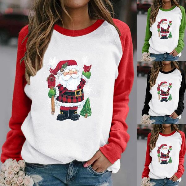 women's hoodies & sweatshirts cut christmas deer santa print t-shirt red white patchwork long sleeve t shirt women casual clothes fashi, Black
women's hoodies & sweatshirts cut christmas deer santa print t-shirt red white patchwork long sleeve t shirt women casual clothes fashi, Black