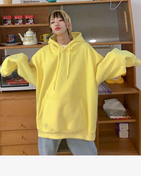women's early autumn hoodies new korean style trend oversize all-match casual solid color femalele male sweatpants loose q7j3, Black
women's early autumn hoodies new korean style trend oversize all-match casual solid color femalele male sweatpants loose q7j3, Black
