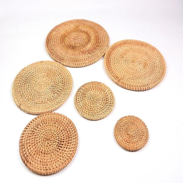 mats & pads 8/10/13/16cm drink coasters set for kungfu tea accessories round tableware placemat dish mat rattan weave cup pad
mats & pads 8/10/13/16cm drink coasters set for kungfu tea accessories round tableware placemat dish mat rattan weave cup pad