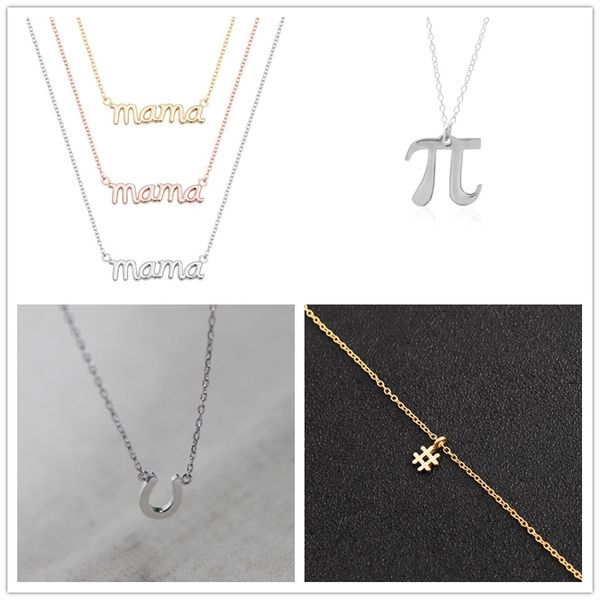 letter initials pi horseshoe u mama mom name hashtag # boxing taekwondo hand gesture eye tree leaf branch pendant chain necklace for women, Silver
letter initials pi horseshoe u mama mom name hashtag # boxing taekwondo hand gesture eye tree leaf branch pendant chain necklace for women, Silver