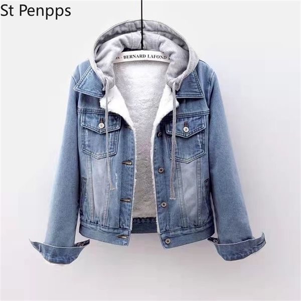 warm autumn winter jacket women autumn hooded coat female jeans denim jackets basic ladies women's bomber jacket 211112, Black;brown
warm autumn winter jacket women autumn hooded coat female jeans denim jackets basic ladies women's bomber jacket 211112, Black;brown