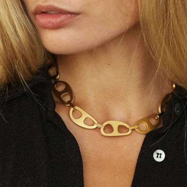 20mm width mariner anchor link chain necklace for women gold color hip hop punk metal tab chunky choker necklace party jewelry, Silver
20mm width mariner anchor link chain necklace for women gold color hip hop punk metal tab chunky choker necklace party jewelry, Silver