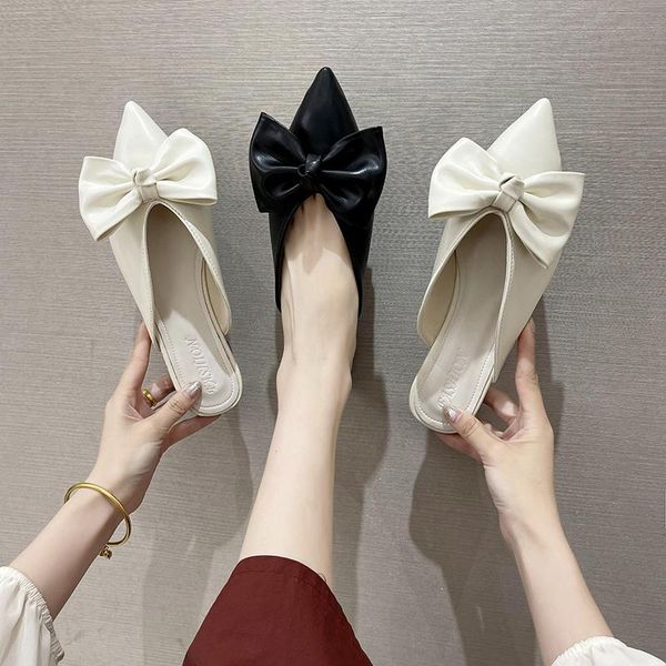 slippers casual female shoes mules for women 2021 slides low cover toe butterfly-knot luxury soft flat basic, Black
slippers casual female shoes mules for women 2021 slides low cover toe butterfly-knot luxury soft flat basic, Black