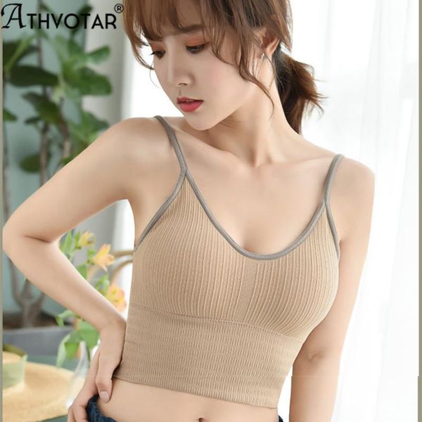 athvotar women basic women one-piece breathable crop seamless cotton bralette all match camisole lingerie, Black;white
athvotar women basic women one-piece breathable crop seamless cotton bralette all match camisole lingerie, Black;white