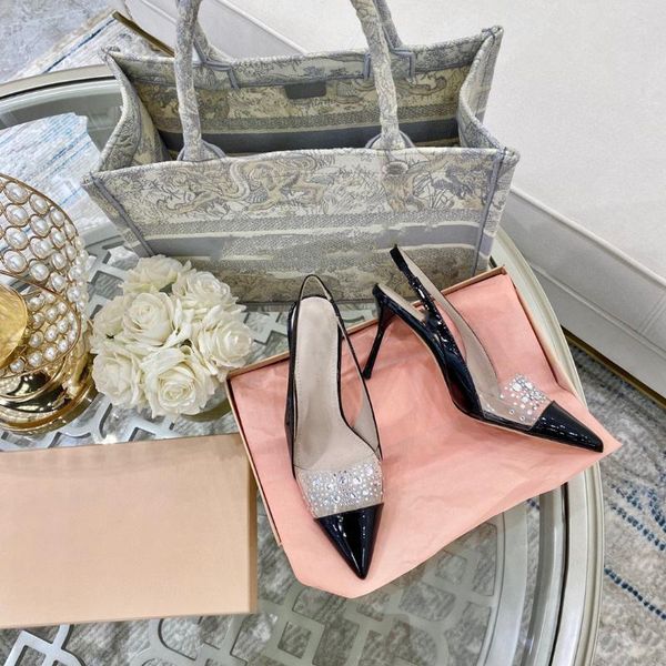 sandals summer 2021 baotou one-word buckle strap thin heel pointed toe rhinestone high-heeled shoes fashion single shoe patent leather, Black
sandals summer 2021 baotou one-word buckle strap thin heel pointed toe rhinestone high-heeled shoes fashion single shoe patent leather, Black