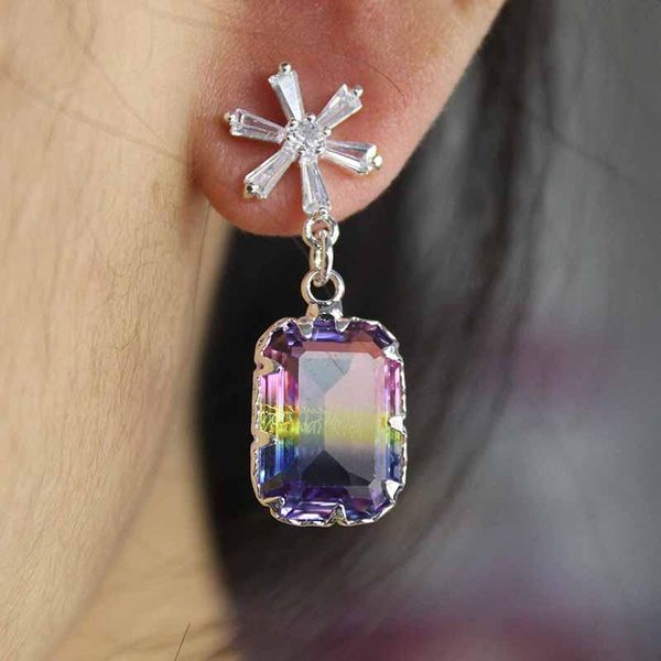 dangle & chandelier est zircon earrings rainbow color crystal beads 1pcs trend zerong lady jewelry dangling, Silver
dangle & chandelier est zircon earrings rainbow color crystal beads 1pcs trend zerong lady jewelry dangling, Silver