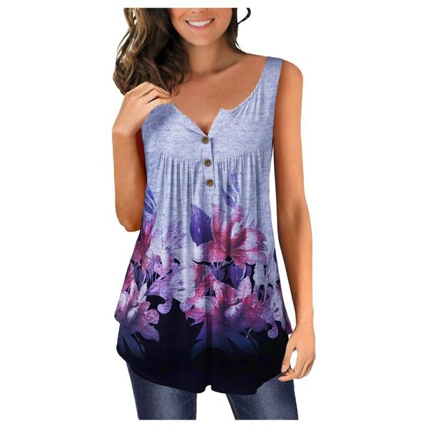 women's blouses & shirts ruched floral print women button elegant tunic sleeveless blouse v neck casual summer woman plus size, White
women's blouses & shirts ruched floral print women button elegant tunic sleeveless blouse v neck casual summer woman plus size, White