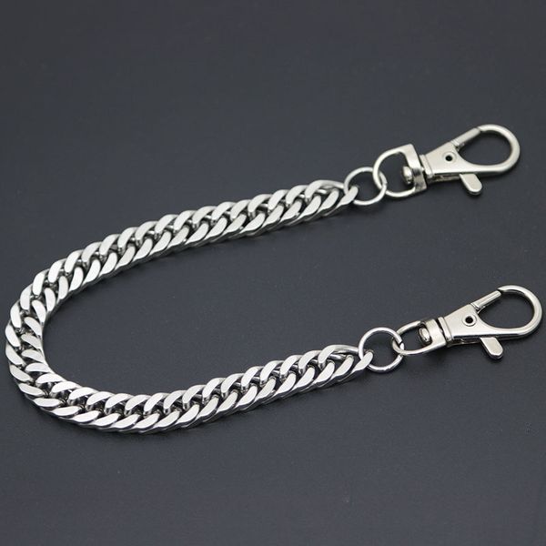 flat necklace metal wallet chain leash pant jean keychain ring clip men's hip hop flat stainless steel jewelry, Silver
flat necklace metal wallet chain leash pant jean keychain ring clip men's hip hop flat stainless steel jewelry, Silver