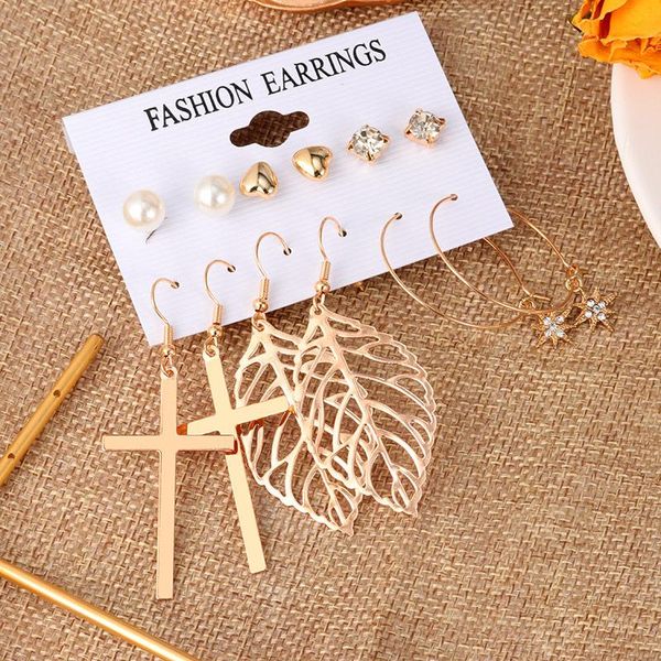 dangle & chandelier women's earrings set hoop for women cross hollow out bohemian golden earing 2021 geometric kolczyki fashion jewelry, Silver
dangle & chandelier women's earrings set hoop for women cross hollow out bohemian golden earing 2021 geometric kolczyki fashion jewelry, Silver