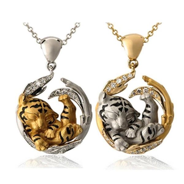 2021 new animal tiger pendant necklaces for women natural animal unique dream charm necklace jewelry christmas gifts, Silver
2021 new animal tiger pendant necklaces for women natural animal unique dream charm necklace jewelry christmas gifts, Silver