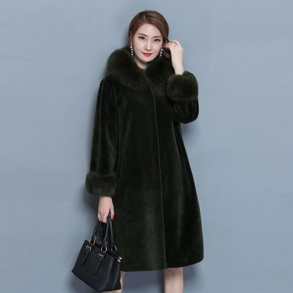 women's wool & blends women's winter jacket fur hooded woolen cotton coat mink female mid-long thicken warm korean temperament oute, Black
women's wool & blends women's winter jacket fur hooded woolen cotton coat mink female mid-long thicken warm korean temperament oute, Black