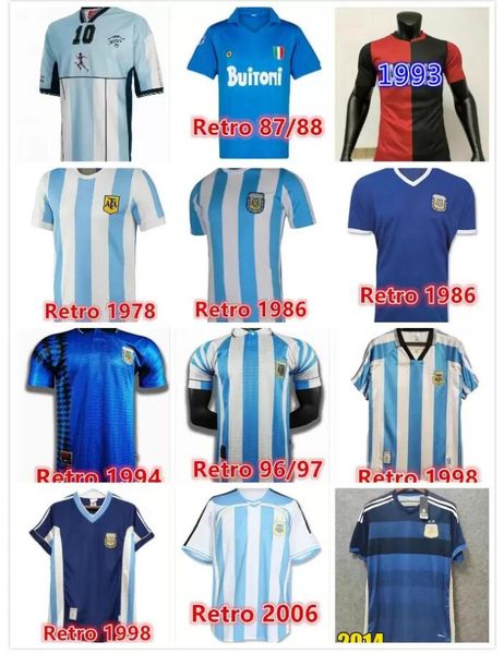 retro version 1978 1986 1994 1996 argentina home soccer jersey messi maradona caniggia quality batistuta 94 95 retro classic football shirt, Black;yellow
retro version 1978 1986 1994 1996 argentina home soccer jersey messi maradona caniggia quality batistuta 94 95 retro classic football shirt, Black;yellow