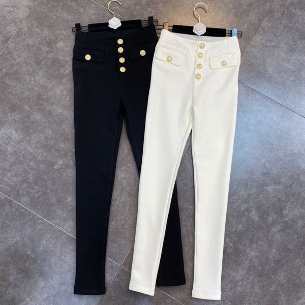 2021 Autumn Female New Fashion False Gold Button Decoration High Waist Casual Thin Pencil 5wr7, Black;white
2021 Autumn Female New Fashion False Gold Button Decoration High Waist Casual Thin Pencil 5wr7, Black;white