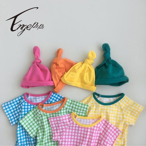 clothing sets engepapa korean style born baby boys and girls suit short sleeves romper+hat 2pcs set candy color grid jumpsuit clothes, White
clothing sets engepapa korean style born baby boys and girls suit short sleeves romper+hat 2pcs set candy color grid jumpsuit clothes, White