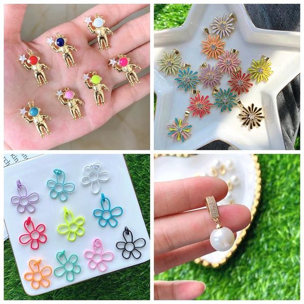 charms 10pcs handmade diy enamel flower eye fashion pearl design jewelry accessories pendant charm for necklace making, Bronze;silver
charms 10pcs handmade diy enamel flower eye fashion pearl design jewelry accessories pendant charm for necklace making, Bronze;silver