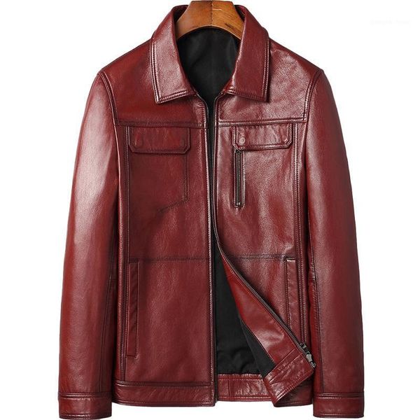 men's leather & faux arrivals genuine full grain cow jacket male fashion moto coat autumn spring biker outerwear s8663, Black
men's leather & faux arrivals genuine full grain cow jacket male fashion moto coat autumn spring biker outerwear s8663, Black