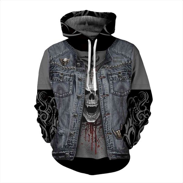 fashionautumn high leisure quality mens and winter creative nordic cowboy skull fake two-piece printed hoodie jacket loose street, Black
fashionautumn high leisure quality mens and winter creative nordic cowboy skull fake two-piece printed hoodie jacket loose street, Black
