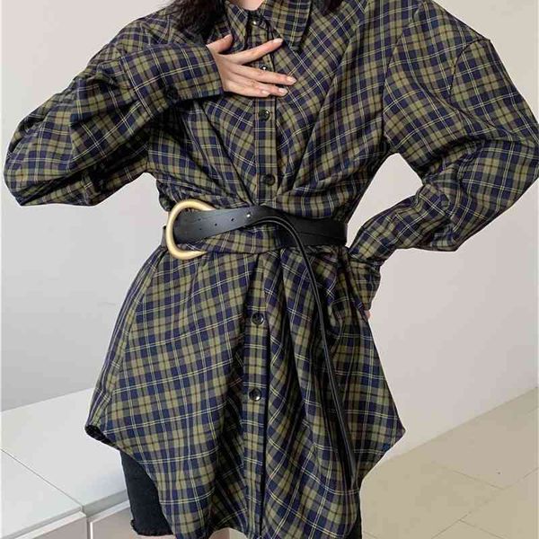 women's blouses & shirts vintage buffalo plaid women long sleeve blouse button up collar belt lace oversized fashion spring f2e2, White
women's blouses & shirts vintage buffalo plaid women long sleeve blouse button up collar belt lace oversized fashion spring f2e2, White