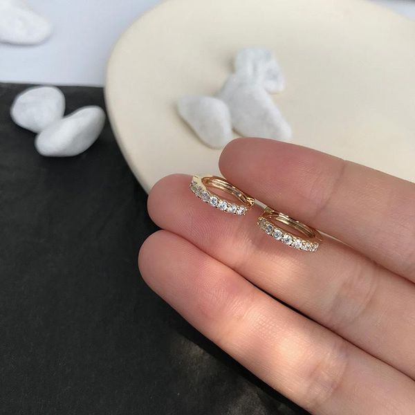 hoop & huggie gold color cz zircon earrings for women geometric small jewelry wedding bijoux hoops brincos, Golden;silver
hoop & huggie gold color cz zircon earrings for women geometric small jewelry wedding bijoux hoops brincos, Golden;silver