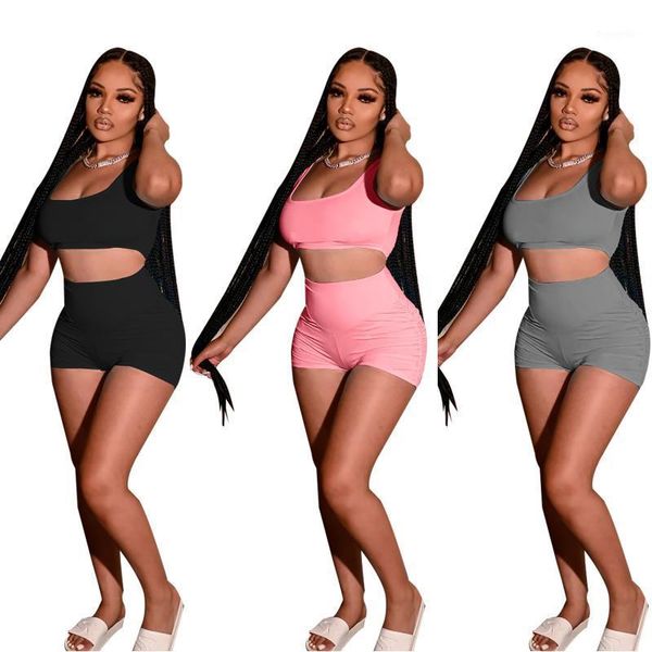 summer women's wear fitness suits breathable sweat absorbing cotton vest shorts sports suit solid two piece gym clothing1, White;black
summer women's wear fitness suits breathable sweat absorbing cotton vest shorts sports suit solid two piece gym clothing1, White;black