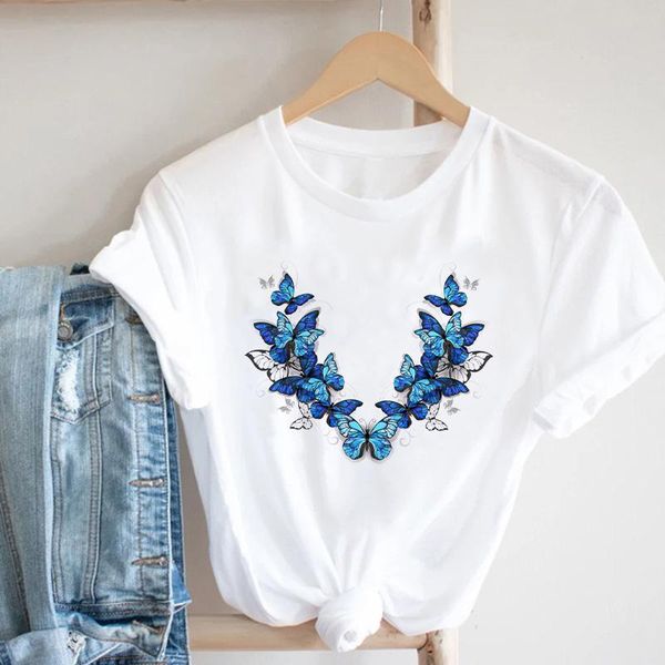 women's t-shirt for women 2021 aesthetic butterfly graphic t shirt fashion female casual o-neck summer short sleeve femme, White
women's t-shirt for women 2021 aesthetic butterfly graphic t shirt fashion female casual o-neck summer short sleeve femme, White
