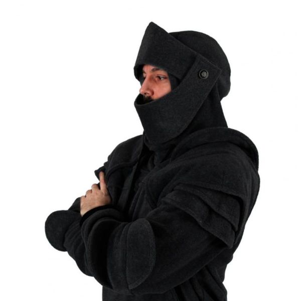 men's hoodies & sweatshirts men hoodie retro sweatshirt front pocket pullover medieval style face cover hooded halloween clothing, Black
men's hoodies & sweatshirts men hoodie retro sweatshirt front pocket pullover medieval style face cover hooded halloween clothing, Black