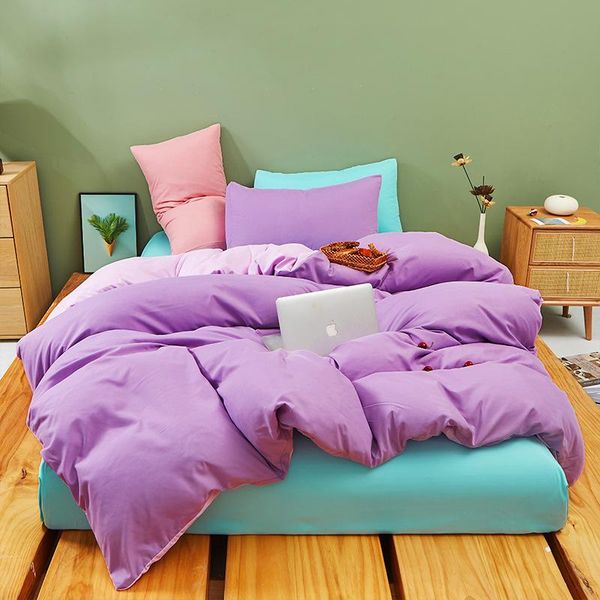 bedding sets duvet cover set 3 pieces color stitching bedclothes include bedsheet pillowcase and comforter purple pink blue oceania
bedding sets duvet cover set 3 pieces color stitching bedclothes include bedsheet pillowcase and comforter purple pink blue oceania