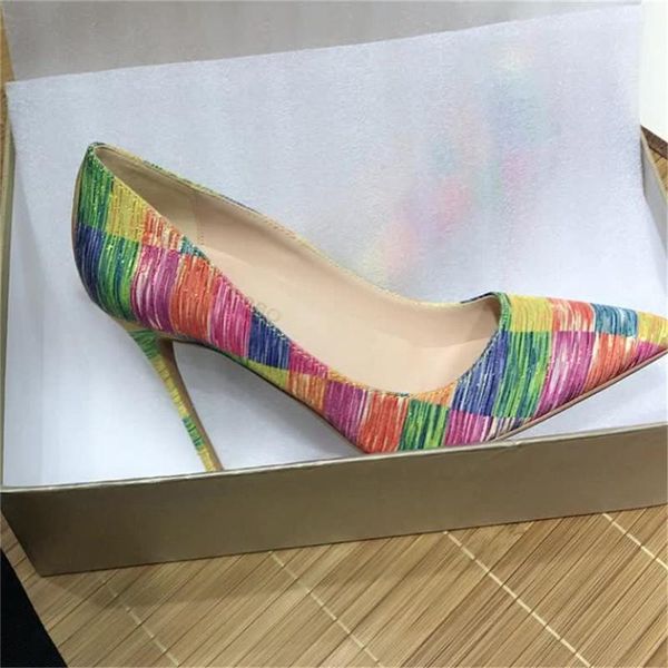 colorful lattice 12cm high heels pumps women pointed toe shallow party wedding dress club shoes plus size 45 bm016 chensir, Black
colorful lattice 12cm high heels pumps women pointed toe shallow party wedding dress club shoes plus size 45 bm016 chensir, Black