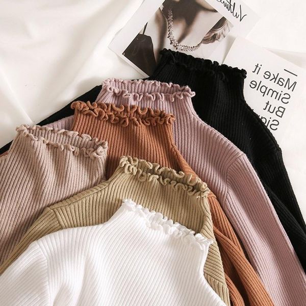 women's sweaters jchb turtleneck ruched women sweater high elastic solid fall winter fashion slim knitted pullovers pink white, White;black
women's sweaters jchb turtleneck ruched women sweater high elastic solid fall winter fashion slim knitted pullovers pink white, White;black