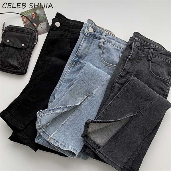 shijia split straight pants woman stretchy denim jeans black high waisted bottom woman harajuku summer jeans female trousers 211104, Blue
shijia split straight pants woman stretchy denim jeans black high waisted bottom woman harajuku summer jeans female trousers 211104, Blue
