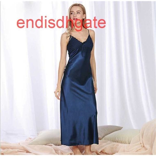 factory30frpajamas silk like women's summer selling long suspender nightdress, Black;white
factory30frpajamas silk like women's summer selling long suspender nightdress, Black;white