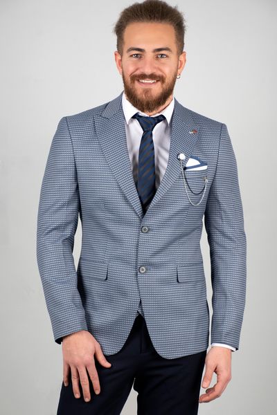 Indigo Blue Men 's Luxury Blazer Coat Suit Jacket Tight-fitting Mould Honeycomb Pattern Four Seasons (jacket Vest) 2003122 Guki, White;black
Indigo Blue Men 's Luxury Blazer Coat Suit Jacket Tight-fitting Mould Honeycomb Pattern Four Seasons (jacket Vest) 2003122 Guki, White;black