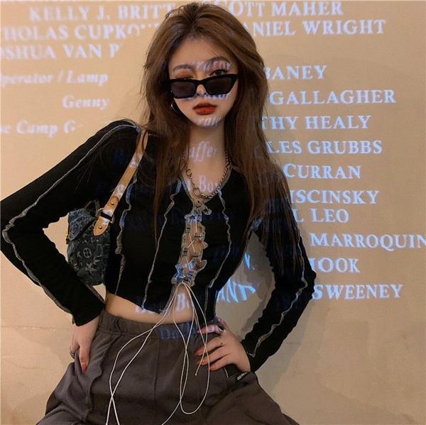 women's t-shirt summer japanese y2k ins women gothic crop dark harajuku streetwear strap ulzzang chic hollow out clothing, White
women's t-shirt summer japanese y2k ins women gothic crop dark harajuku streetwear strap ulzzang chic hollow out clothing, White