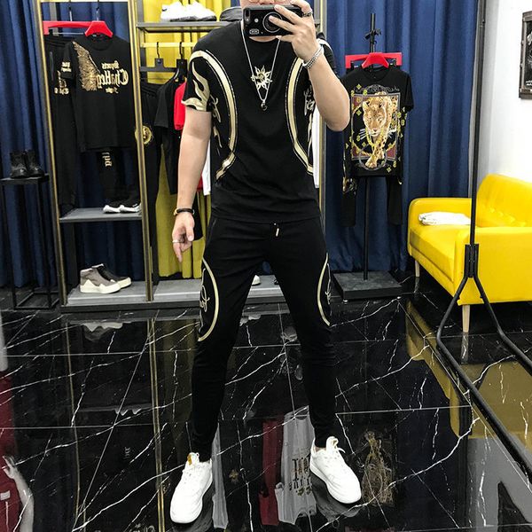 men's tracksuits male casual clothing, set with short summer sleeve, korean and beautiful trend, 2v1t, Gray
men's tracksuits male casual clothing, set with short summer sleeve, korean and beautiful trend, 2v1t, Gray
