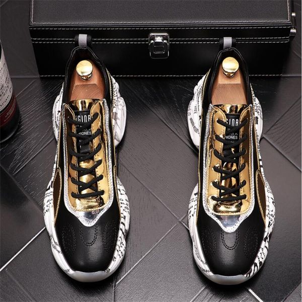 new fashion thick sole platform sneakers men vulcanize shoes man mixed color chunky shoes men trainers soft shoe thick loafers, Black
new fashion thick sole platform sneakers men vulcanize shoes man mixed color chunky shoes men trainers soft shoe thick loafers, Black