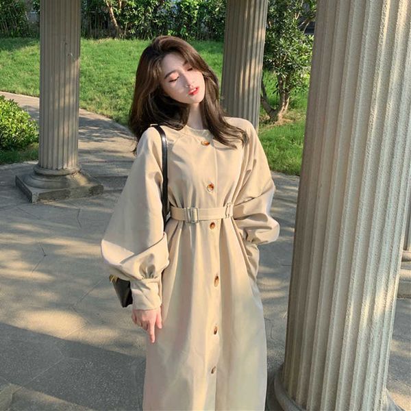 temperament trench coat womens clothing 2021 spring autumn korean fashion mid-length loose all-match elegant woman windbreakerx1016, Black;brown
temperament trench coat womens clothing 2021 spring autumn korean fashion mid-length loose all-match elegant woman windbreakerx1016, Black;brown