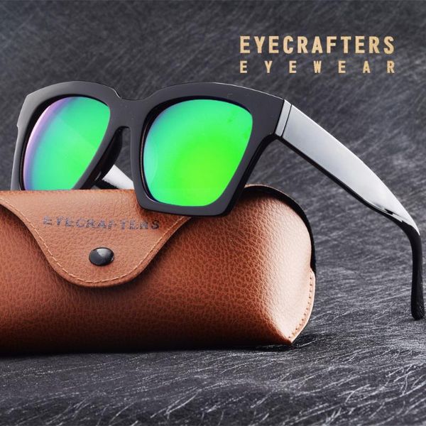 eyecrafters fashion green female designer womens sunglasses retro vintage ladies square mirrored eyewear shades, White;black
eyecrafters fashion green female designer womens sunglasses retro vintage ladies square mirrored eyewear shades, White;black