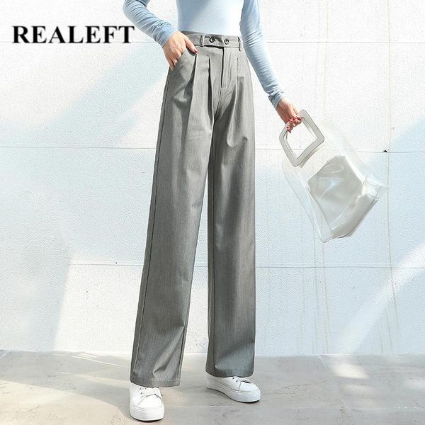women's pants & capris realeft spring summer 2021 korean ol style women wide leg pockets high waist elegant office lady casual chic, Black;white
women's pants & capris realeft spring summer 2021 korean ol style women wide leg pockets high waist elegant office lady casual chic, Black;white
