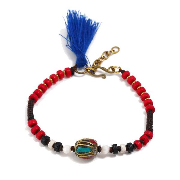charm bracelets ethnic style simple personality retro turquoise tassel fashion women's bracelet nepal bead beaded woven yoga ladies, Golden;silver
charm bracelets ethnic style simple personality retro turquoise tassel fashion women's bracelet nepal bead beaded woven yoga ladies, Golden;silver