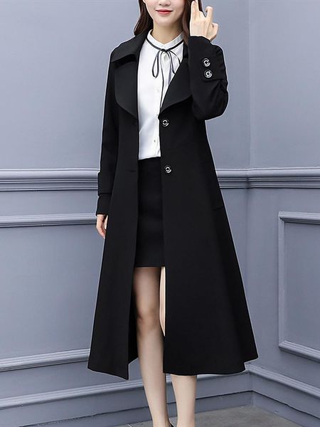women's trench coats 2021 spring large size women long section coat loose sleeves slim slimming jacket windbreaker, Tan;black
women's trench coats 2021 spring large size women long section coat loose sleeves slim slimming jacket windbreaker, Tan;black