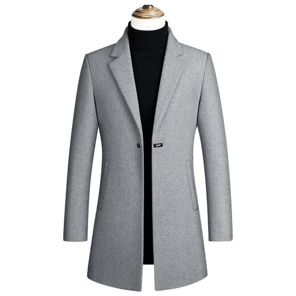 2021 new winter men fashion solid long trench jacket male vintage single button business mens overcoat plus size wool blends coat 95de, Black
2021 new winter men fashion solid long trench jacket male vintage single button business mens overcoat plus size wool blends coat 95de, Black