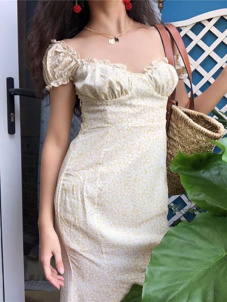 casual dresses french foam sleeve court square neck one shoulder dress with small floral fishtail, Black;gray
casual dresses french foam sleeve court square neck one shoulder dress with small floral fishtail, Black;gray