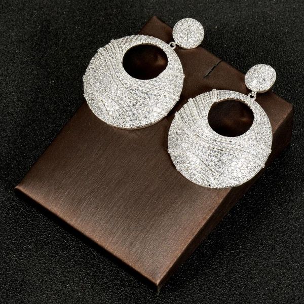dangle & chandelier hibride elegant dubai gold color earrings trendy geometry design full mirco paved drop accessories wholesale e-991, Silver
dangle & chandelier hibride elegant dubai gold color earrings trendy geometry design full mirco paved drop accessories wholesale e-991, Silver